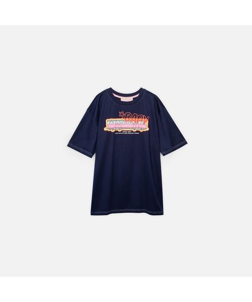 A BATHING APE(アベイシングエイプ)の「BPY BAPY TE SHORTSLE(Tシャツ/カットソー・レディース・ネイビー/パープル系その他・SMALL/X-SMALL)」の3枚目の写真