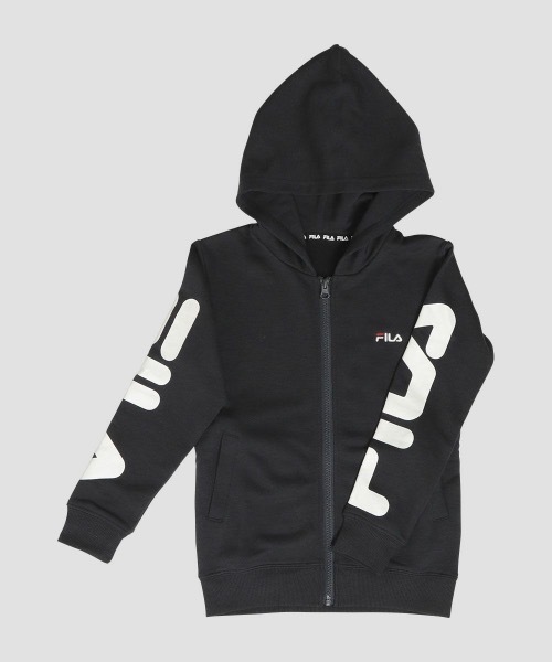 FILA(フィラ)の「【FILA / フィラ】 キッズスウェットジップパーカー / アウトドア スポーツ スポーティーカジュアル / ワンマイルウェア / ルームウェア(パーカー・キッズ・ブラック/杢グレー/ネイビー/ホワイト・170/160/140/150)」の4枚目の写真