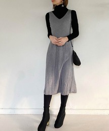 muure | リブニットチュニックワンピース(ワンピース)