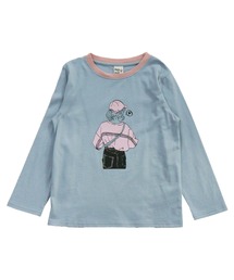 Bee des Bee（ビーデスビー）の「【コットン100％】長袖プリントTシャツ（Tシャツ/カットソー・キッズ）」