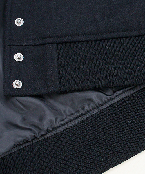 CIAOPANIC（チャオパニック）の「【TOOL FOR Ciaopanic】Ladies' STADIUM JUMPER（スタジャン・レディース・ブラック/グレー/ネイビー/キャメル・FREE）」の9枚目の写真