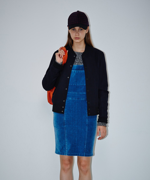 CIAOPANIC（チャオパニック）の「【TOOL FOR Ciaopanic】Ladies' STADIUM JUMPER（スタジャン・レディース・ブラック/グレー/ネイビー/キャメル・FREE）」の14枚目の写真