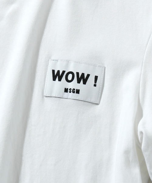 MSGM(エムエスジーエム)の「MSGM(エムエスジーエム) クルーネックTシャツ半袖(Tシャツ/カットソー・メンズ・ピンク/ブラック×グレー/ホワイト×グレー・S/M/L/XL/XS/XXL)」の7枚目の写真