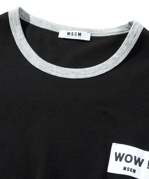 MSGM(エムエスジーエム)の「MSGM(エムエスジーエム) クルーネックTシャツ半袖(Tシャツ/カットソー・メンズ・ピンク/ブラック×グレー/ホワイト×グレー・S/M/L/XL/XS/XXL)」の10枚目の写真