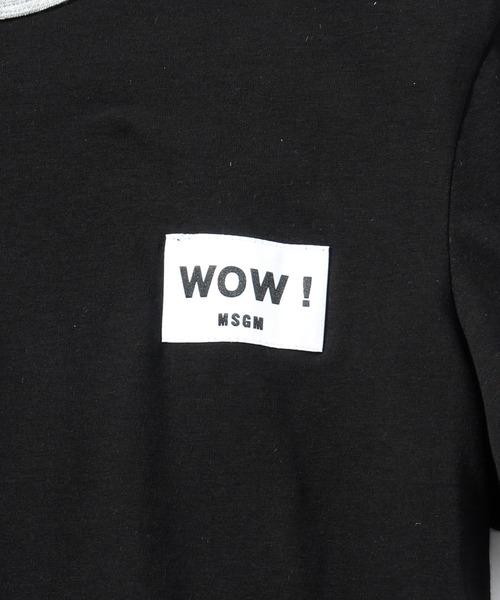 MSGM(エムエスジーエム)の「MSGM(エムエスジーエム) クルーネックTシャツ半袖(Tシャツ/カットソー・メンズ・ピンク/ブラック×グレー/ホワイト×グレー・S/M/L/XL/XS/XXL)」の11枚目の写真