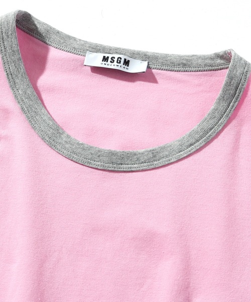 MSGM(エムエスジーエム)の「MSGM(エムエスジーエム) クルーネックTシャツ半袖(Tシャツ/カットソー・メンズ・ピンク/ブラック×グレー/ホワイト×グレー・S/M/L/XL/XS/XXL)」の14枚目の写真