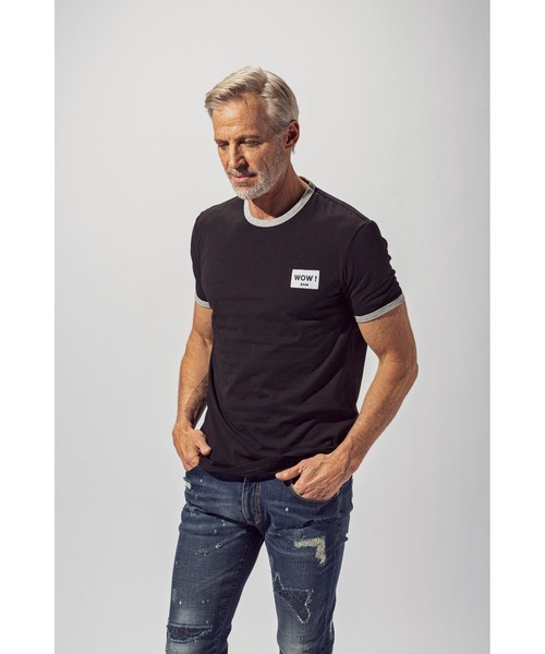 MSGM(エムエスジーエム)の「MSGM(エムエスジーエム) クルーネックTシャツ半袖(Tシャツ/カットソー・メンズ・ピンク/ブラック×グレー/ホワイト×グレー・S/M/L/XL/XS/XXL)」の21枚目の写真