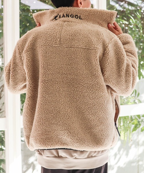 KANGOL(カンゴール)の「★KANGOL★high neck BOA jacket - ハイネック ボア ジャケット(ブルゾン・レディース・ホワイト/ブラック/ベージュ/モカ/ダークグリーン/その他/ライトパープル/その他3/その他4・MEDIUM/LARGE/X-LARGE)」の17枚目の写真