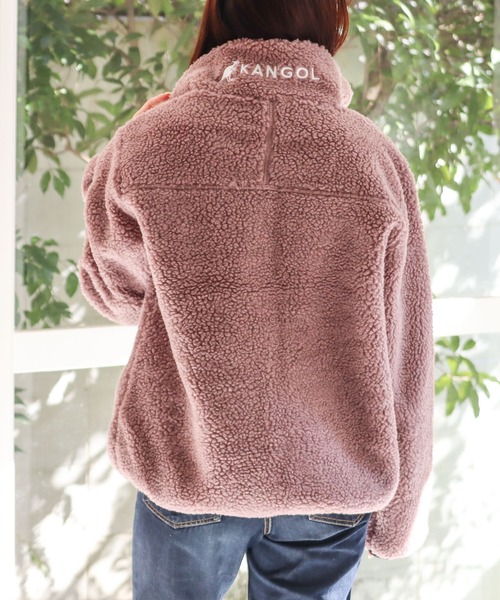 KANGOL(カンゴール)の「★KANGOL★high neck BOA jacket - ハイネック ボア ジャケット(ブルゾン・レディース・ホワイト/ブラック/ベージュ/モカ/ダークグリーン/その他/ライトパープル/その他3/その他4・MEDIUM/LARGE/X-LARGE)」の21枚目の写真