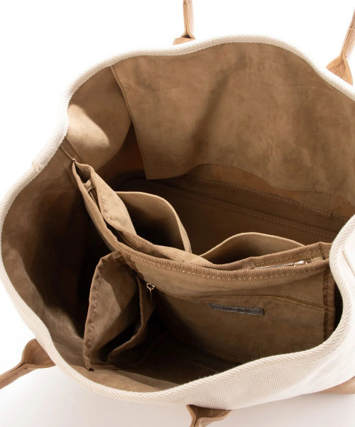 cache cache(カシュ カシュ)の「カシュカシュ cachecache / パーテーションキャンバストートバッグL(トートバッグ・レディース・レンガ/カモフラージュ/グレー系その他/ブルー系その他/ホワイト系その他/オレンジ/グリーン/ブルー/グリーン系その他/ブラック系その他/ブラック系その他2・FREE)」の18枚目の写真