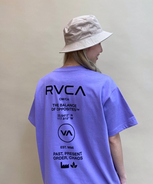 RVCA（ルーカ）の「【ムラサキスポーツ別注】RVCA/ルーカ   ビッグシルエット  バックプリントＴシャツ   BB043-P03（Tシャツ/カットソー・レディース・ホワイト/ブラック/パープル/ベージュ/グリーン・M/L/S）」の5枚目の写真