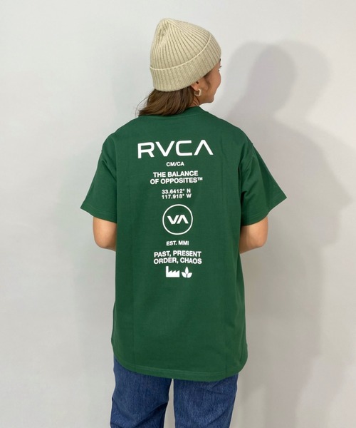 RVCA（ルーカ）の「【ムラサキスポーツ別注】RVCA/ルーカ   ビッグシルエット  バックプリントＴシャツ   BB043-P03（Tシャツ/カットソー・レディース・ホワイト/ブラック/パープル/ベージュ/グリーン・M/L/S）」の4枚目の写真