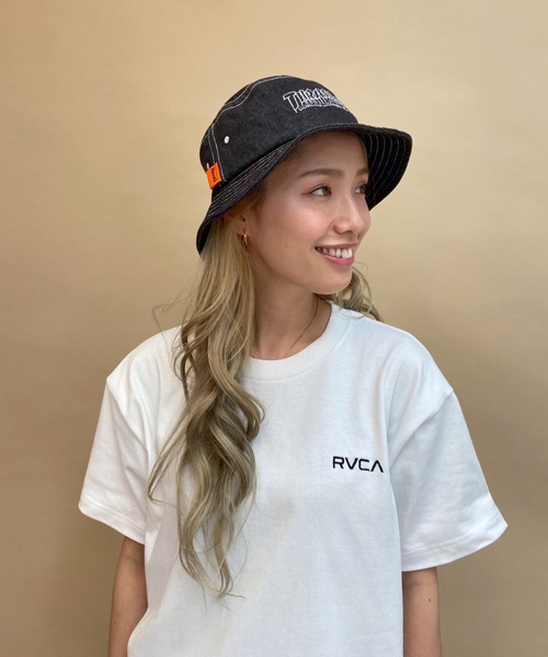 RVCA（ルーカ）の「【ムラサキスポーツ別注】RVCA/ルーカ   ビッグシルエット  バックプリントＴシャツ   BB043-P03（Tシャツ/カットソー・レディース・ホワイト/ブラック/パープル/ベージュ/グリーン・M/L/S）」の13枚目の写真