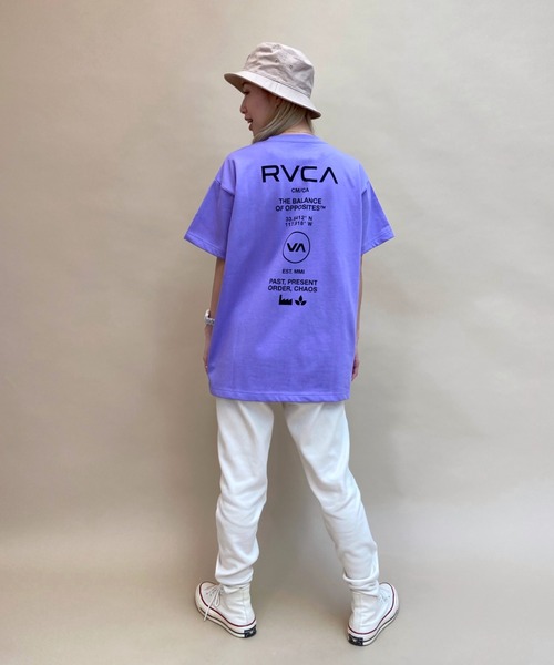 RVCA（ルーカ）の「【ムラサキスポーツ別注】RVCA/ルーカ   ビッグシルエット  バックプリントＴシャツ   BB043-P03（Tシャツ/カットソー・レディース・ホワイト/ブラック/パープル/ベージュ/グリーン・M/L/S）」の12枚目の写真