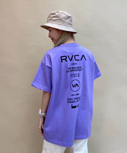 RVCA（ルーカ）の「【ムラサキスポーツ別注】RVCA/ルーカ   ビッグシルエット  バックプリントＴシャツ   BB043-P03（Tシャツ/カットソー・レディース・ホワイト/ブラック/パープル/ベージュ/グリーン・M/L/S）」の9枚目の写真