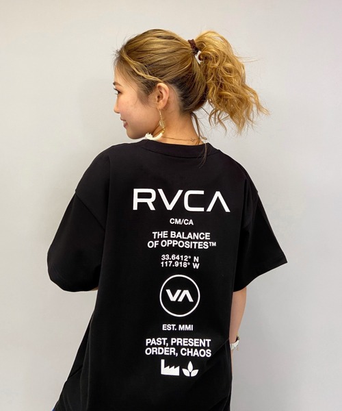 RVCA（ルーカ）の「【ムラサキスポーツ別注】RVCA/ルーカ   ビッグシルエット  バックプリントＴシャツ   BB043-P03（Tシャツ/カットソー・レディース・ホワイト/ブラック/パープル/ベージュ/グリーン・M/L/S）」の11枚目の写真