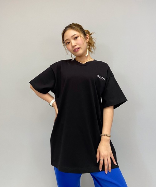 RVCA（ルーカ）の「【ムラサキスポーツ別注】RVCA/ルーカ   ビッグシルエット  バックプリントＴシャツ   BB043-P03（Tシャツ/カットソー・レディース・ホワイト/ブラック/パープル/ベージュ/グリーン・M/L/S）」の17枚目の写真