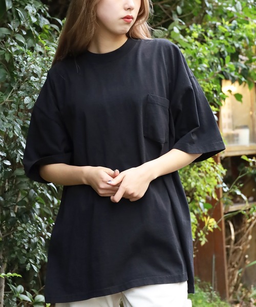 LOS ANGELES APPAREL(ロサンゼルスアパレル)の「Los Angeles Apparel/ロサンゼルスアパレル 6.5oz S/S Pocket Tee ポケT/半袖Tシャツ(Tシャツ/カットソー・メンズ・ブラック/ホワイト・XL/S/M/L)」の5枚目の写真