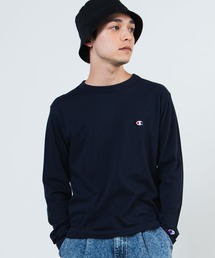 WEGO/Champion刺繍ロングスリーブTシャツ