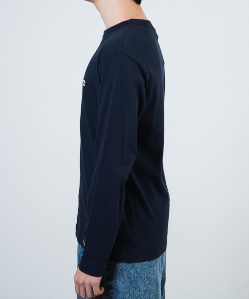 Champion(チャンピオン)の「WEGO/Champion刺繍ロングスリーブTシャツ(Tシャツ/カットソー・メンズ・ホワイト/ブラック/ダークグリーン/ネイビー/杢グレー・SMALL/MEDIUM/LARGE/X-LARGE)」の12枚目の写真