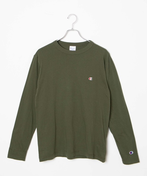 Champion(チャンピオン)の「WEGO/Champion刺繍ロングスリーブTシャツ(Tシャツ/カットソー・メンズ・ホワイト/ブラック/ダークグリーン/ネイビー/杢グレー・SMALL/MEDIUM/LARGE/X-LARGE)」の16枚目の写真