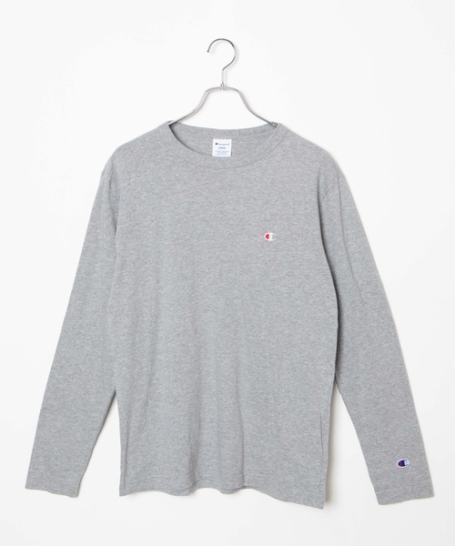Champion(チャンピオン)の「WEGO/Champion刺繍ロングスリーブTシャツ(Tシャツ/カットソー・メンズ・ホワイト/ブラック/ダークグリーン/ネイビー/杢グレー・SMALL/MEDIUM/LARGE/X-LARGE)」の20枚目の写真