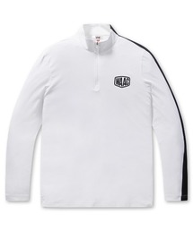 《WAAC》MENS クールドライ ハーフジップ長袖Tシャツ