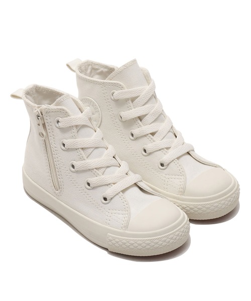 CONVERSE(コンバース)の「CONVERSE CHILD ALL STAR N WHITEPLUS Z HI / コンバース チャイルドオールスター N ホワイトプラス Z HI(スニーカー・キッズ・ホワイト・18.0cm/16.0cm/17.0cm/19.0cm/15.0cm)」の1枚目の写真
