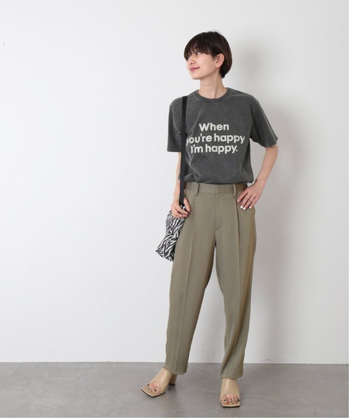 MIXTA(ミクスタ)の「【MIXTA/ミクスタ】別注 WHEN YOURE HAPPY IM HAPPY:Tシャツ◆(Tシャツ/カットソー・レディース・ナチュラル/ブラック・MEDIUM)」の16枚目の写真
