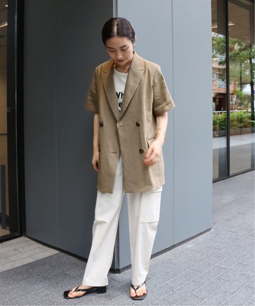 MIXTA(ミクスタ)の「【MIXTA/ミクスタ】別注 WHEN YOURE HAPPY IM HAPPY:Tシャツ◆(Tシャツ/カットソー・レディース・ナチュラル/ブラック・MEDIUM)」の4枚目の写真