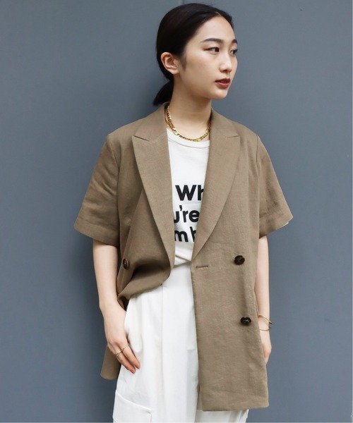 MIXTA(ミクスタ)の「【MIXTA/ミクスタ】別注 WHEN YOURE HAPPY IM HAPPY:Tシャツ◆(Tシャツ/カットソー・レディース・ナチュラル/ブラック・MEDIUM)」の3枚目の写真