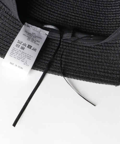 KBF(ケイビーエフ)の「ペーパーバケットHAT(ハット・レディース・ブラック/アイボリー・ONE)」の8枚目の写真