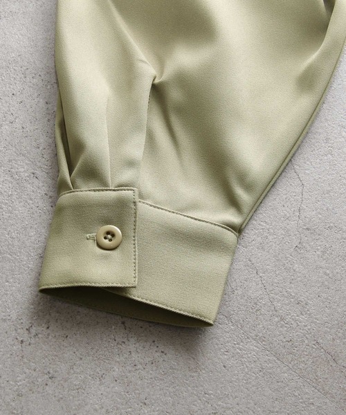 UNCORD（アンコード）の「【UNCORD】ストレッチBIG長袖シャツ＆ワイドショーツセットアップ/イージーケア（セットアップ・メンズ・ベージュ/カーキ/グレー/ブラック・MEDIUM/X-LARGE/LARGE）」の6枚目の写真