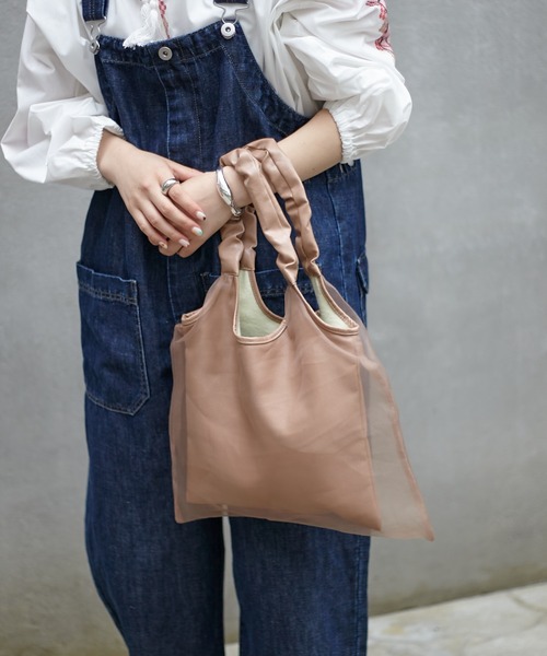 CIAOPANIC TYPY(チャオパニックティピー)の「ハンドルギャザーバッグ(トートバッグ・レディース・ブラウン/ベージュ/パープル・ONE SIZE)」の12枚目の写真