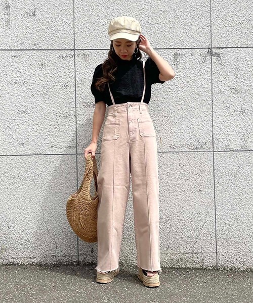 FREE'S MART（フリーズマート）の「エンブロイダリーバックボタン半袖ブラウス（シャツ/ブラウス・レディース・ホワイト/ブラック/パープル・FREE）」の12枚目の写真