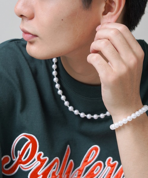 SPINNS（スピンズ）の「パールネックレス/50cm/ユニセックス（ネックレス・メンズ・ホワイト/ブラック・ONESIZE）」の7枚目の写真