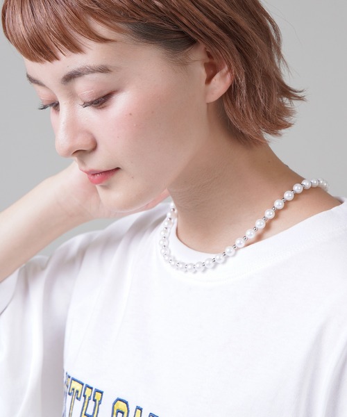 SPINNS（スピンズ）の「パールネックレス/50cm/ユニセックス（ネックレス・メンズ・ホワイト/ブラック・ONESIZE）」の11枚目の写真