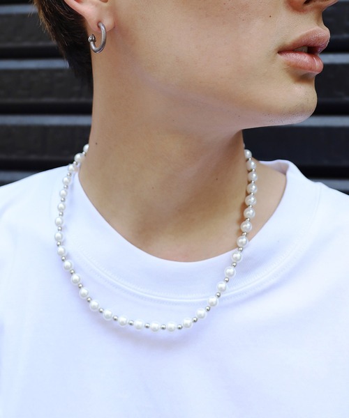 SPINNS（スピンズ）の「パールネックレス/50cm/ユニセックス（ネックレス・メンズ・ホワイト/ブラック・ONESIZE）」の13枚目の写真