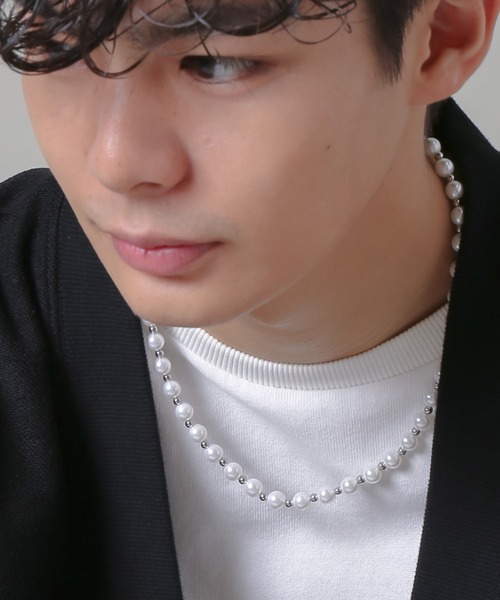 SPINNS（スピンズ）の「パールネックレス/50cm/ユニセックス（ネックレス・メンズ・ホワイト/ブラック・ONESIZE）」の17枚目の写真