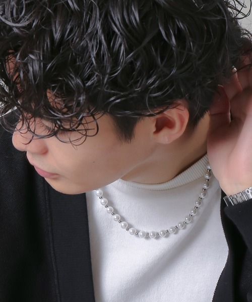 SPINNS（スピンズ）の「パールネックレス/50cm/ユニセックス（ネックレス・メンズ・ホワイト/ブラック・ONESIZE）」の18枚目の写真