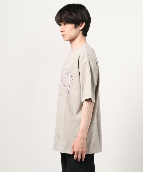 SITRY(シトリー)の「Heavy Weight College Print BIG T-shirt/ヘビーウェイト カレッジプリントビッグTシャツ(Tシャツ/カットソー・メンズ・ベージュ/オフホワイト/グリーン/ピンク/ブラック/ブルー・M/L)」の7枚目の写真