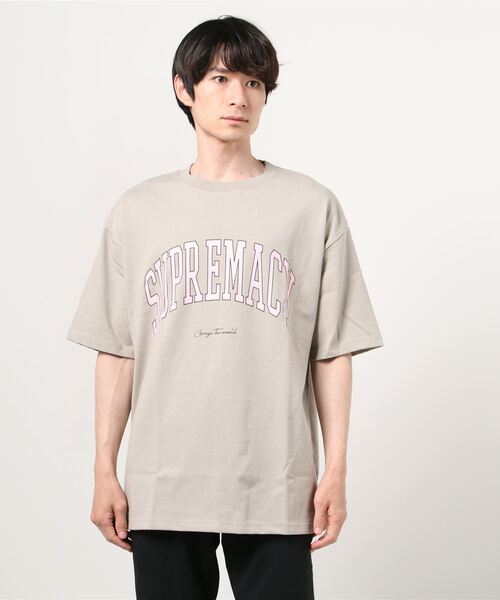 SITRY(シトリー)の「Heavy Weight College Print BIG T-shirt/ヘビーウェイト カレッジプリントビッグTシャツ(Tシャツ/カットソー・メンズ・ベージュ/オフホワイト/グリーン/ピンク/ブラック/ブルー・M/L)」の21枚目の写真