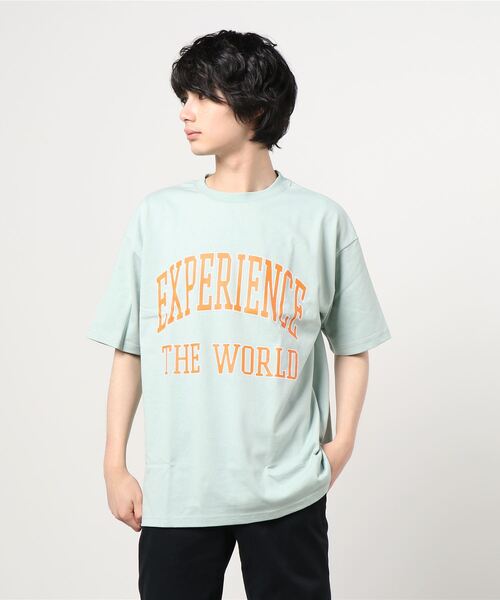 SITRY(シトリー)の「Heavy Weight College Print BIG T-shirt/ヘビーウェイト カレッジプリントビッグTシャツ(Tシャツ/カットソー・メンズ・ベージュ/オフホワイト/グリーン/ピンク/ブラック/ブルー・M/L)」の22枚目の写真