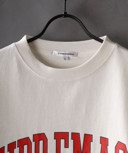 SITRY(シトリー)の「Heavy Weight College Print BIG T-shirt/ヘビーウェイト カレッジプリントビッグTシャツ(Tシャツ/カットソー・メンズ・ベージュ/オフホワイト/グリーン/ピンク/ブラック/ブルー・M/L)」の9枚目の写真