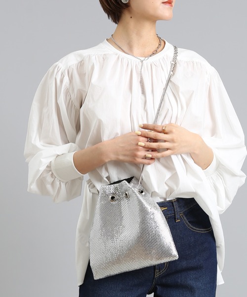 DouDou(ドゥドゥ)の「チェーンポシェット(ショルダーバッグ・レディース・シルバー/ゴールド・FREE)」の8枚目の写真