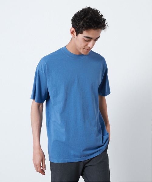LOS ANGELES APPAREL(ロサンゼルスアパレル)の「【LA APPAREL / ロサンゼルスアパレル】6.5OZ GARMENT DYE CREW NECK T-SHIRT(Tシャツ/カットソー・メンズ・ホワイト/ブラック/イエロー/ライトブルー/グレー/ライトイエロー・MEDIUM/LARGE/XX-LARGE/X-LARGE)」の7枚目の写真