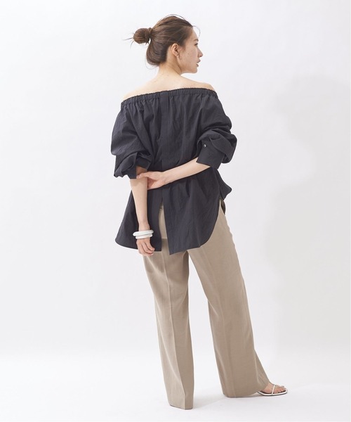 plage（プラージュ）の「《VERY6月号掲載》washable linen パンツ2◆（その他パンツ・レディース・ブラック/ベージュ・38/36/34/32）」の22枚目の写真