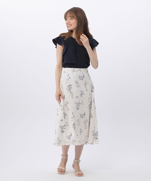 BE RADIANCE（ビーラディエンス）の「パール付きフリルブラウス（シャツ/ブラウス・レディース・オフホワイト/ピンク/ネイビー・FREE）」の20枚目の写真