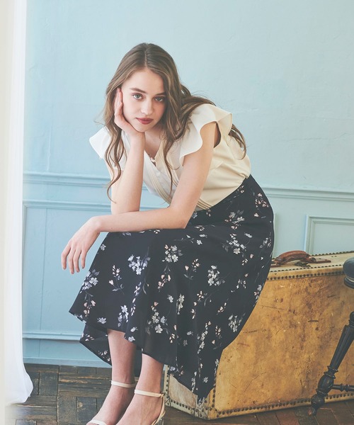 BE RADIANCE（ビーラディエンス）の「パール付きフリルブラウス（シャツ/ブラウス・レディース・オフホワイト/ピンク/ネイビー・FREE）」の17枚目の写真