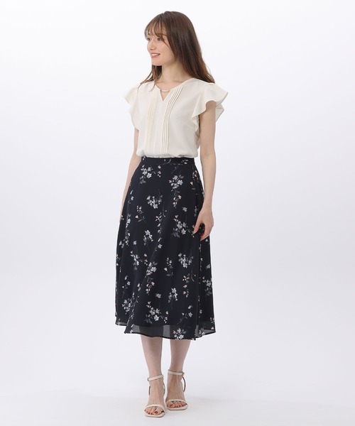 BE RADIANCE（ビーラディエンス）の「パール付きフリルブラウス（シャツ/ブラウス・レディース・オフホワイト/ピンク/ネイビー・FREE）」の19枚目の写真